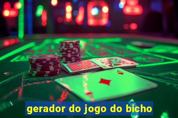 gerador do jogo do bicho